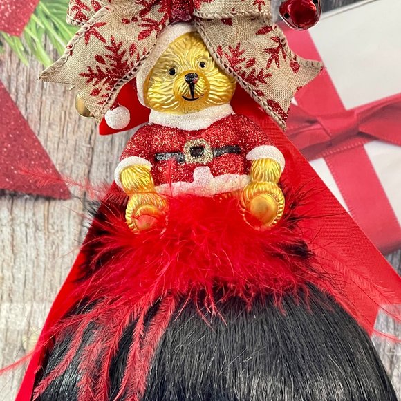 Christmas Teddy Bear Headband - Christmas Top hat| - Picture 3 of 16